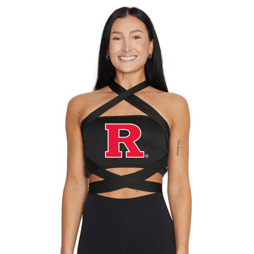 Rutgers Black Multi Way Bandeau Top