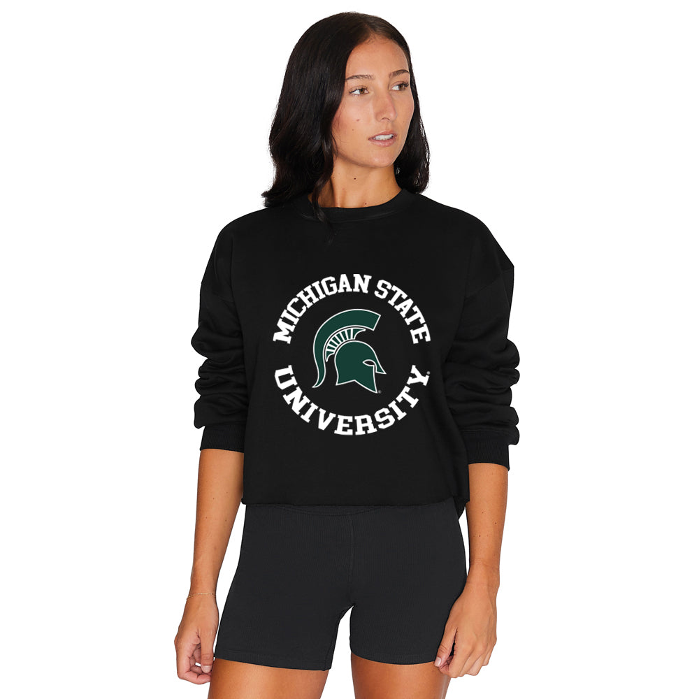 Michigan State Black Crewneck