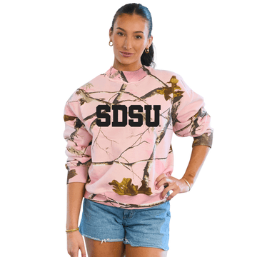 San Diego State Aztecs Camo Mock Neck Sweatshirt