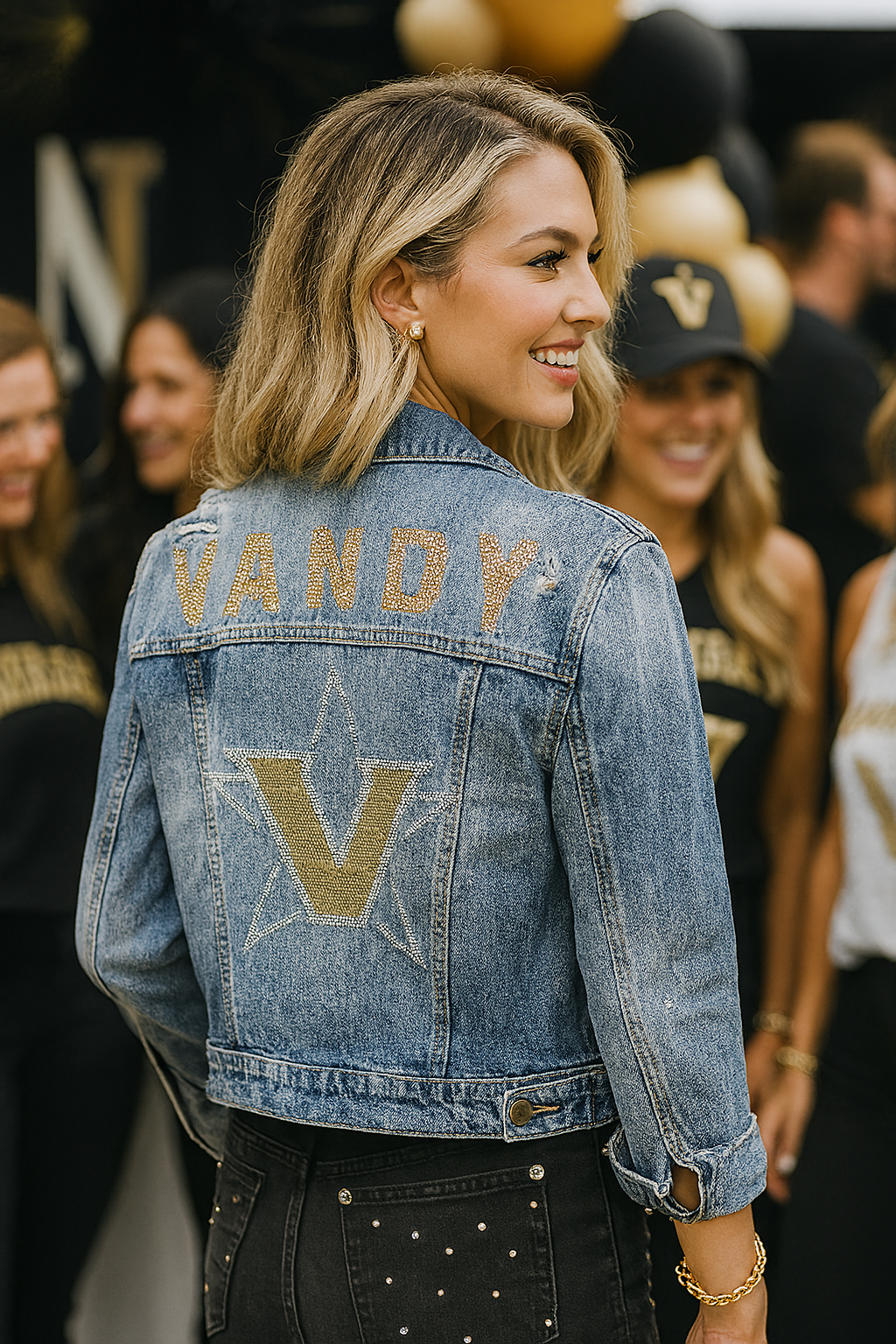 Vanderbilt Vandy Star V Blue Denim Jacket