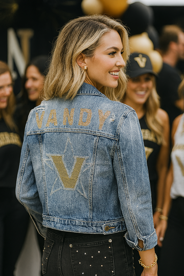 Vanderbilt Vandy Star V Blue Denim Jacket