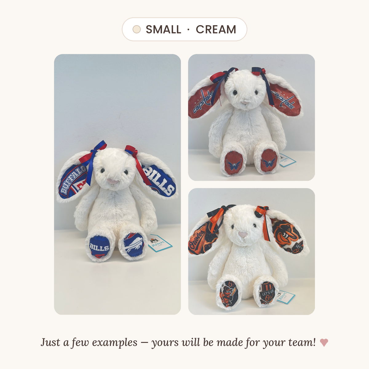 Custom Sports Team Bunny (NFL, NBA, MLB, NHL)