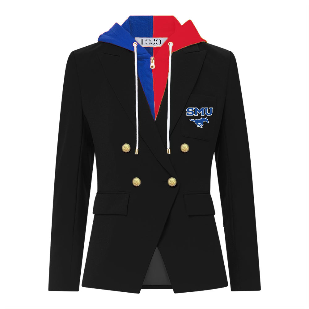 SMU Mustangs Hooded Blazer Jacket