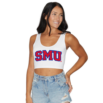 SMU Mustangs Crop Tank Top