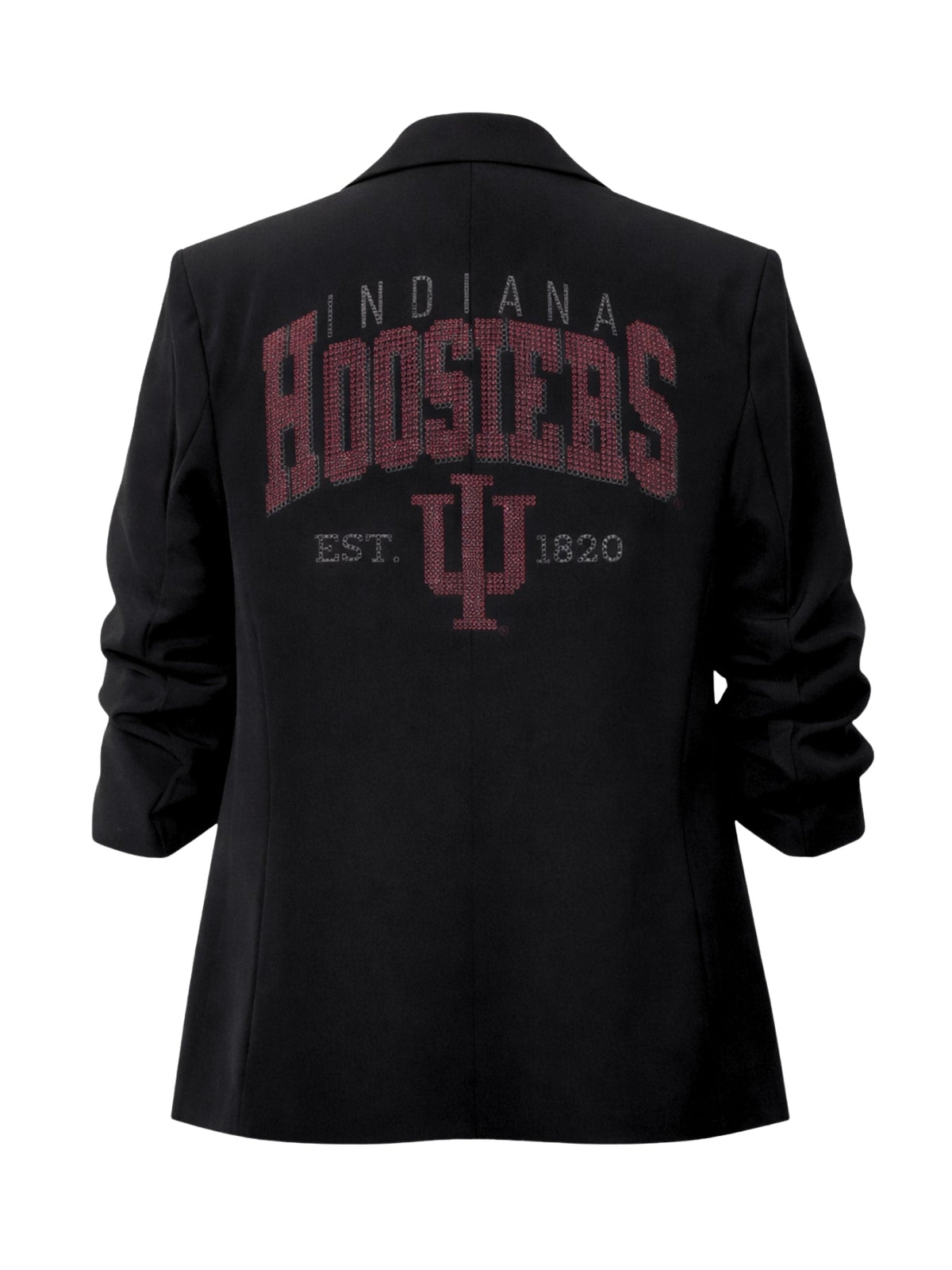 Indiana University EST. 1820 Ruched Black Blazer