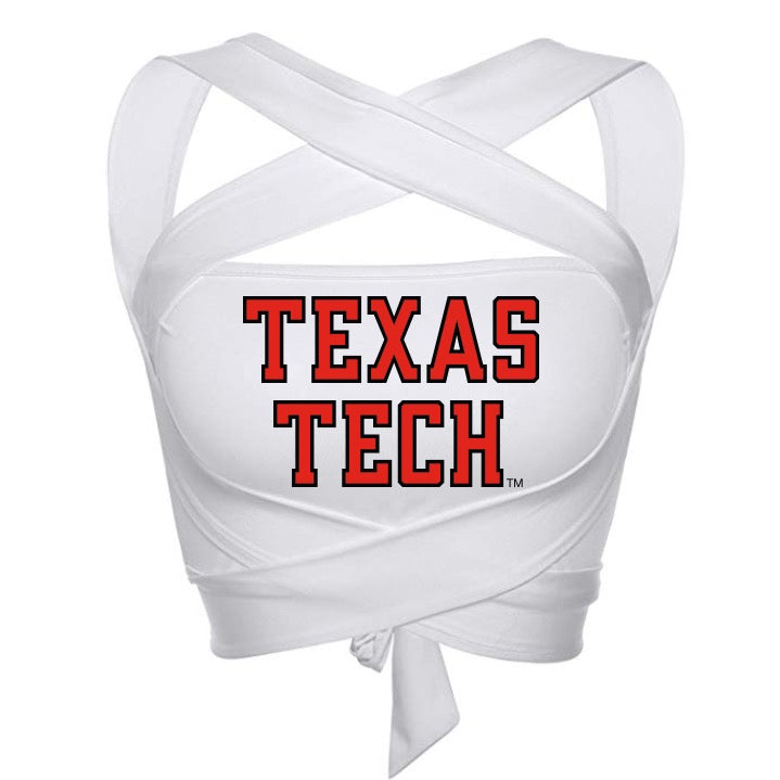 Texas Tech White Multi Way Bandeau Top