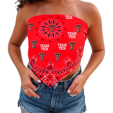 Texas Tech Bandana Top
