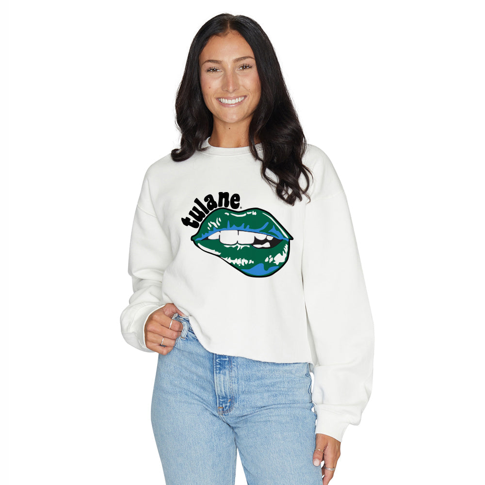 Tulane Lips Crewneck Sweatshirt