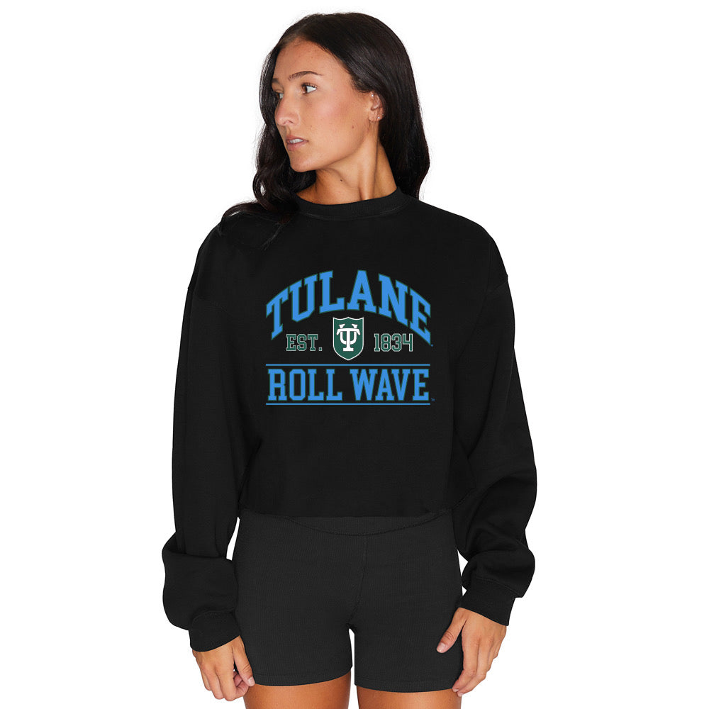 Tulane Black Crewneck