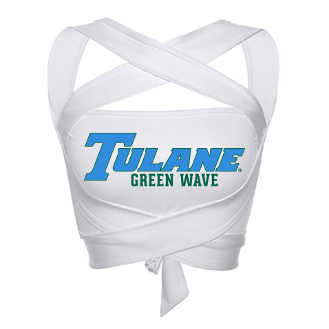 Tulane White Multi Way Bandeau Top