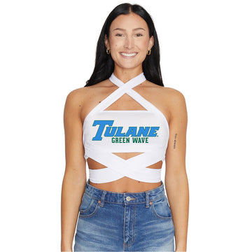 Tulane White Multi Way Bandeau Top
