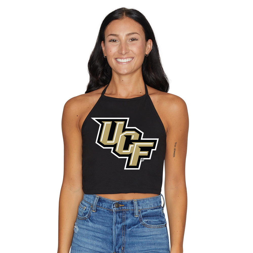 UCF Black Halter Top