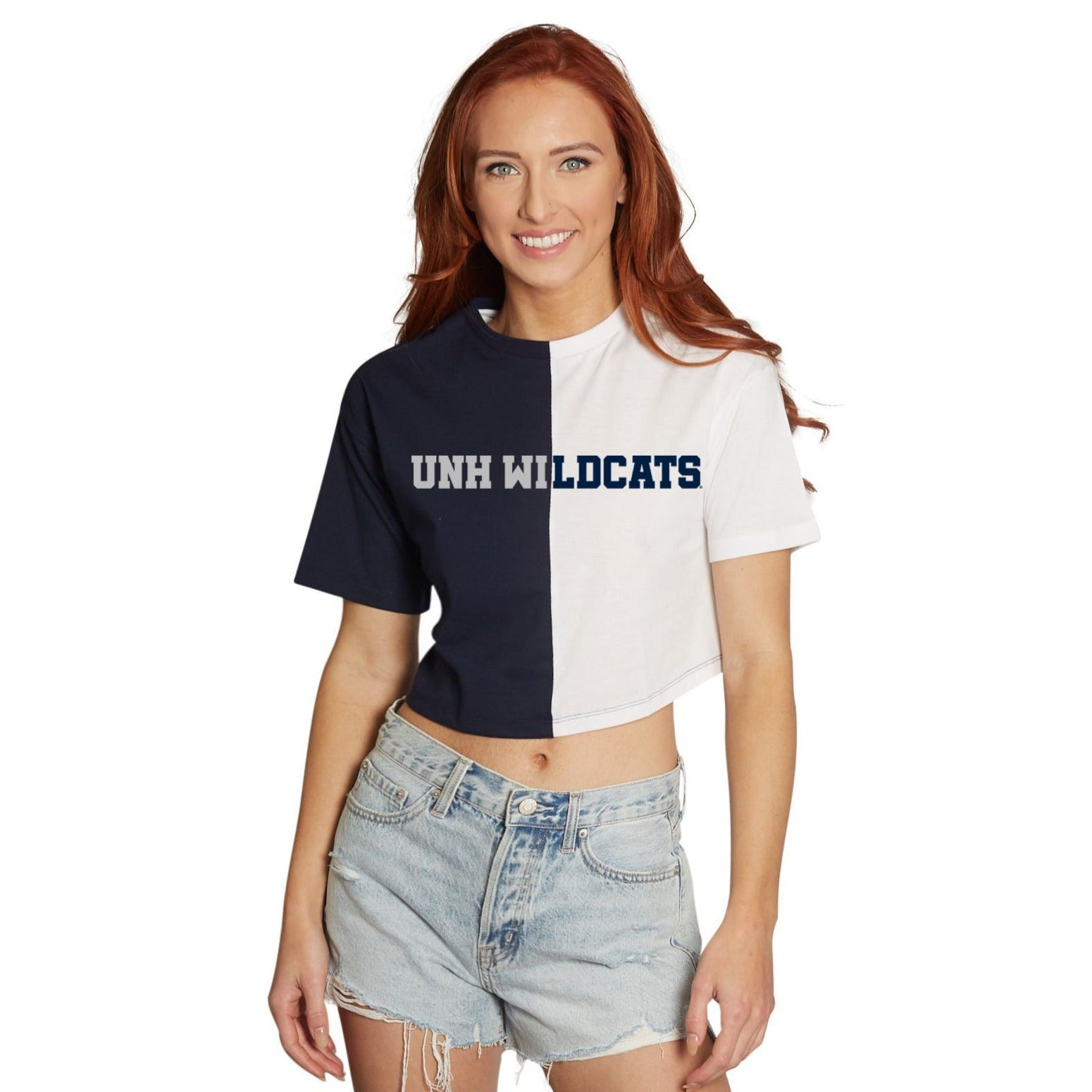 New Hampshire Wildcats Text Split Tee
