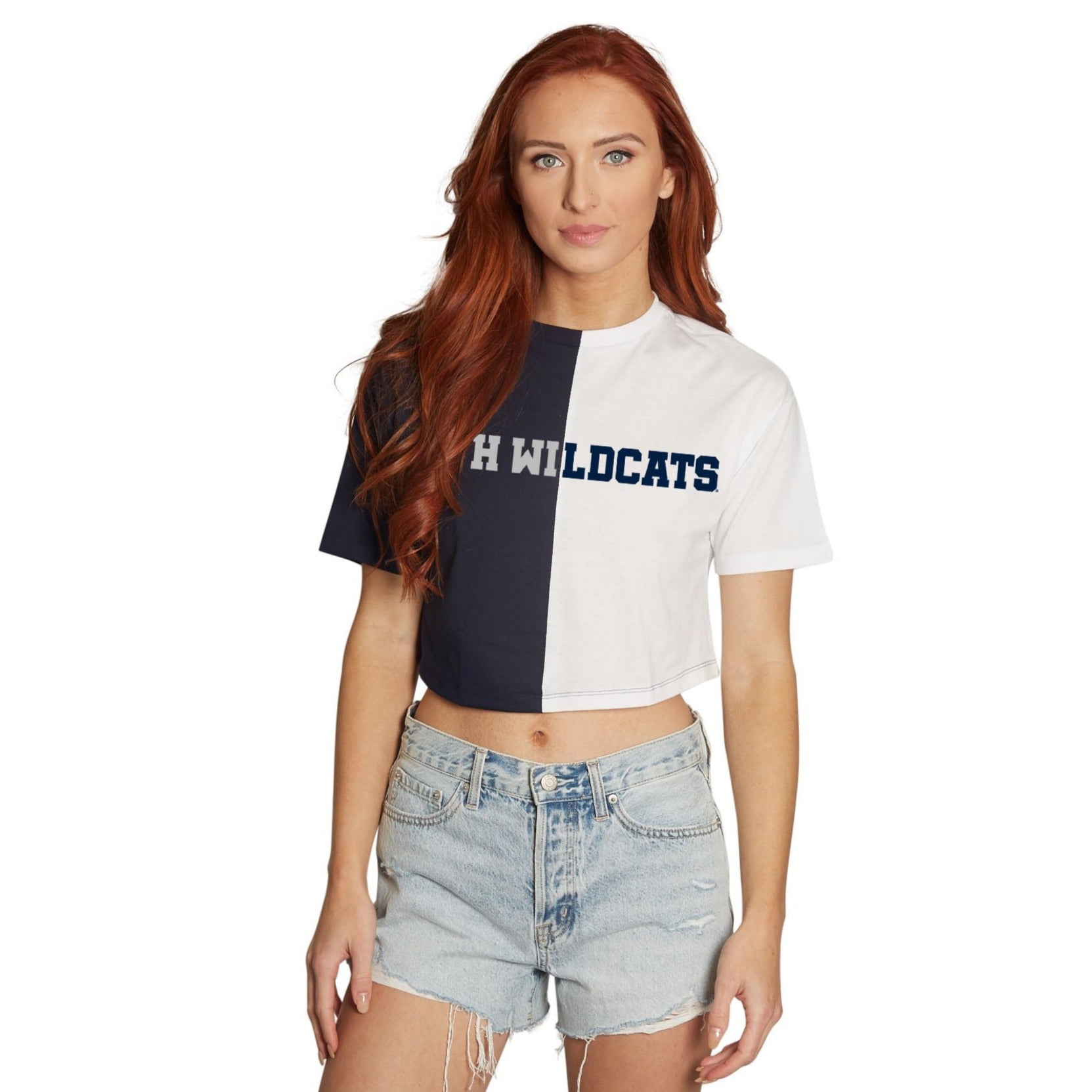 New Hampshire Wildcats Text Split Tee