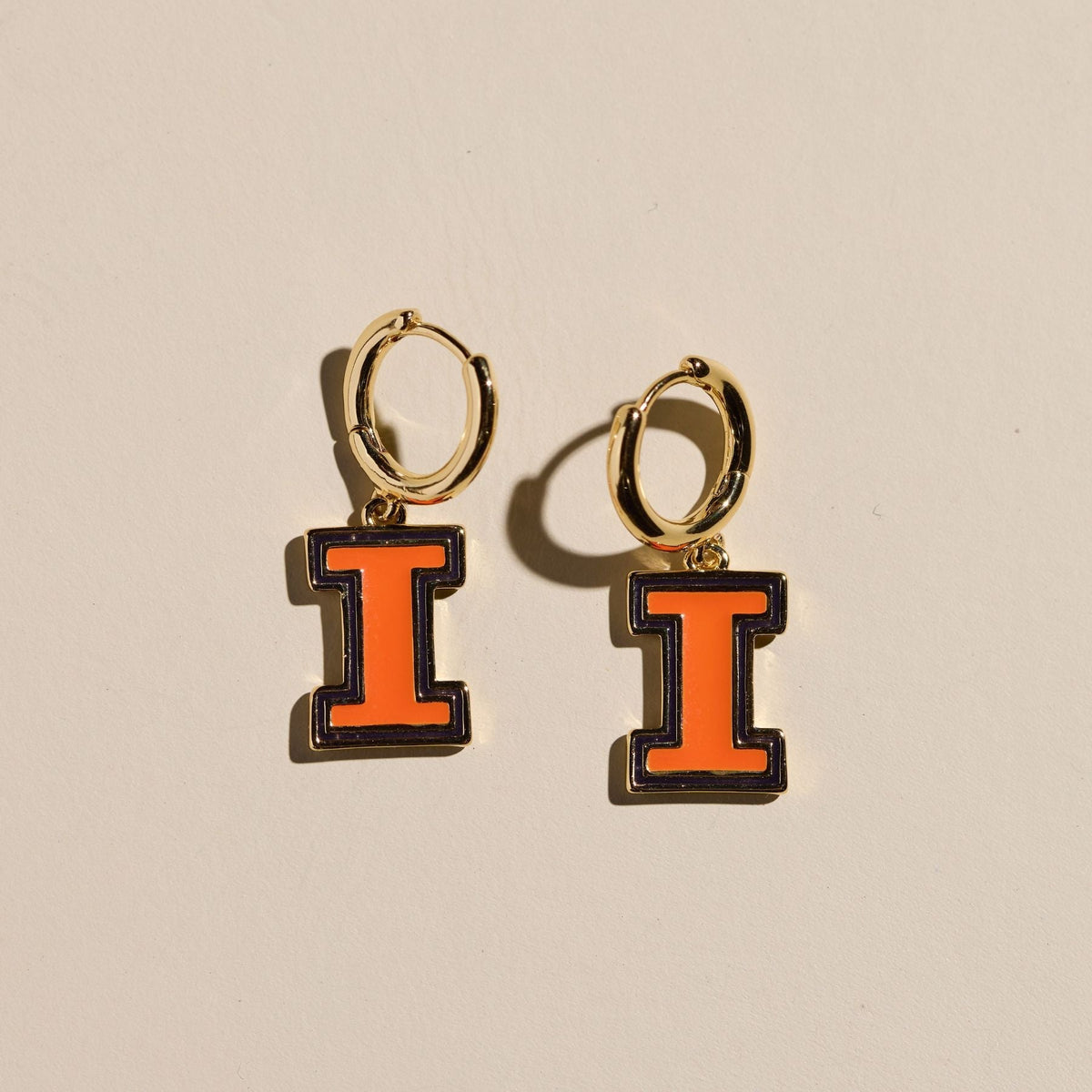 University of Illinois Huggie Earrings