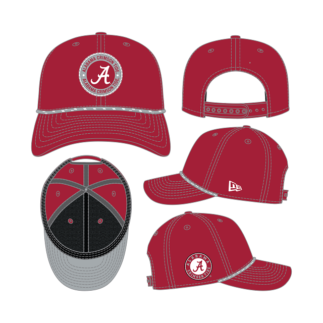 Alabama Crimson Tide - 9Seventy Stretch-Snap Hat, New Era
