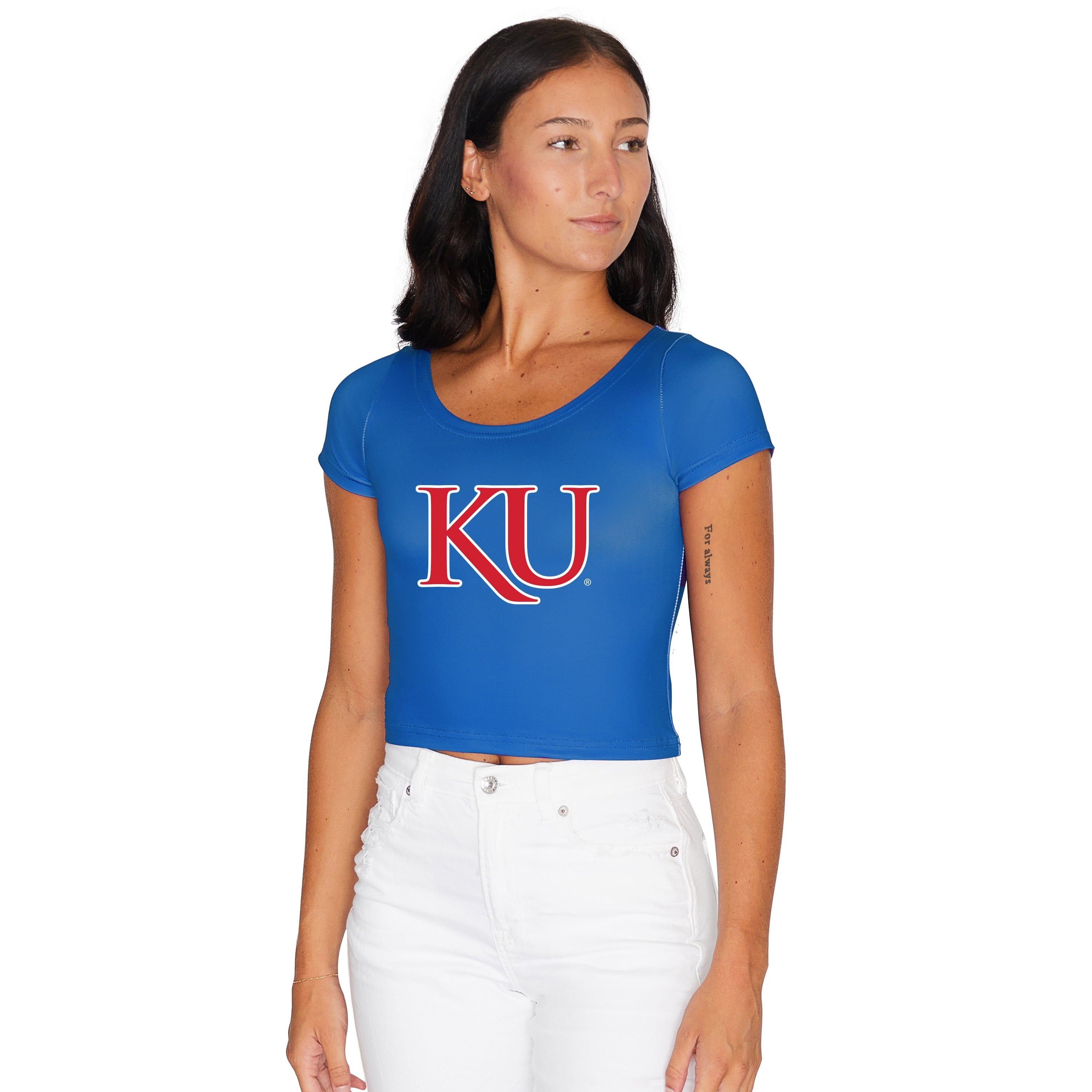 Kansas Jayhawks Blue Babydoll Tee