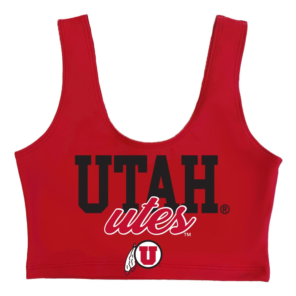Utah Red Crop Tank Top