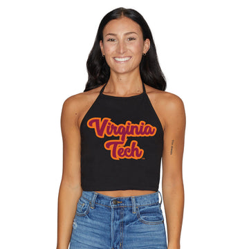 Virginia Tech Black Halter Top