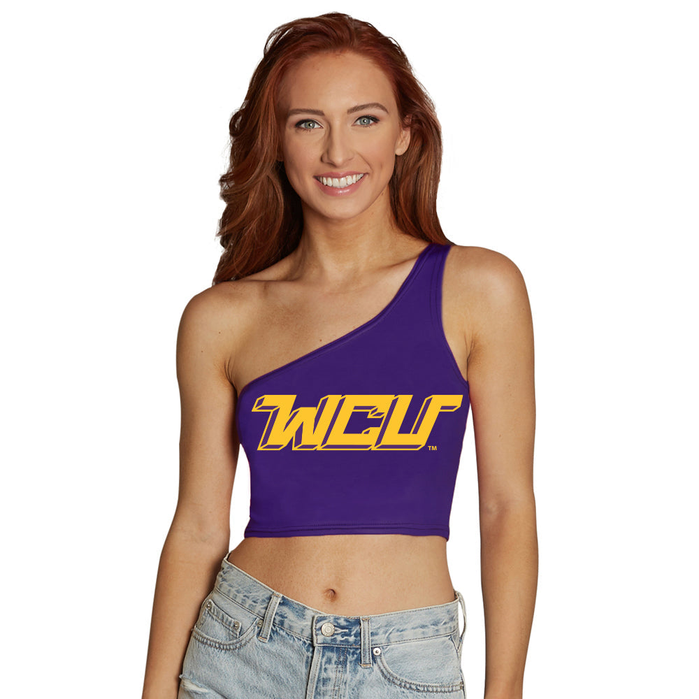 West Chester University Purple One Shoulder Top
