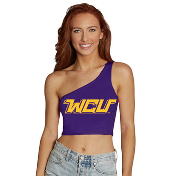 West Chester University Purple One Shoulder Top