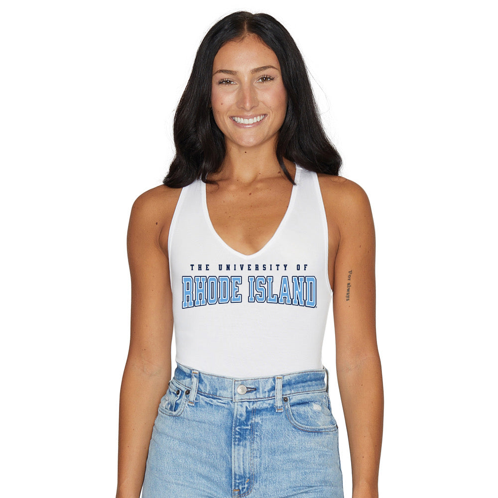 Rhode Island Rams White Bodysuit