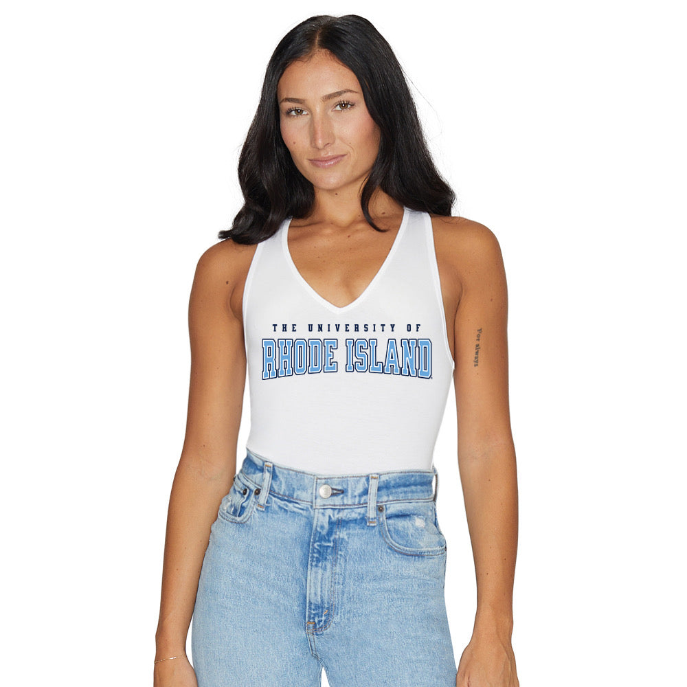 Rhode Island Rams White Bodysuit