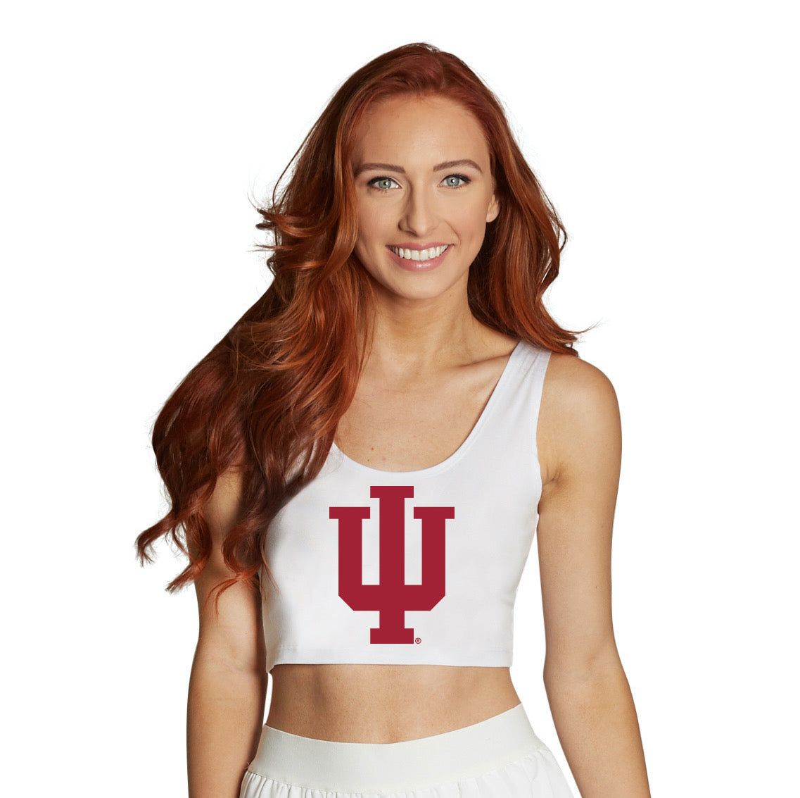 Indiana Hoosiers White Crop Top
