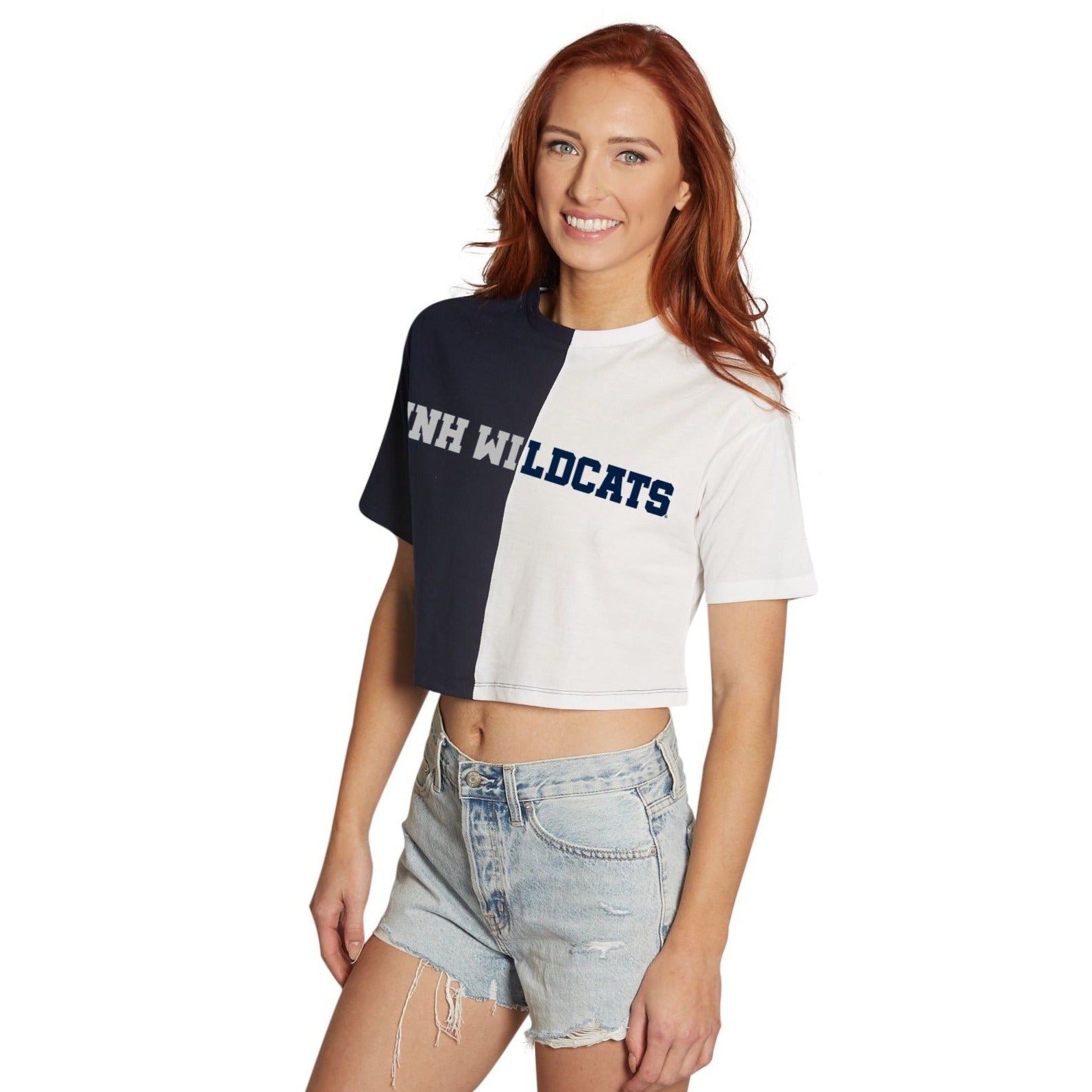 New Hampshire Wildcats Text Split Tee