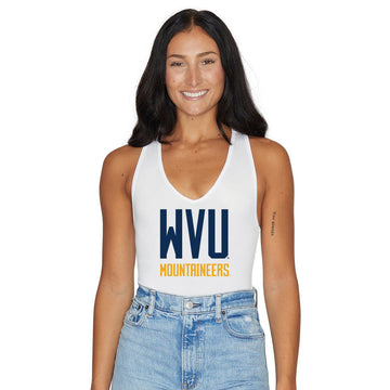 West Virginia Mountaineers White Bodysuit