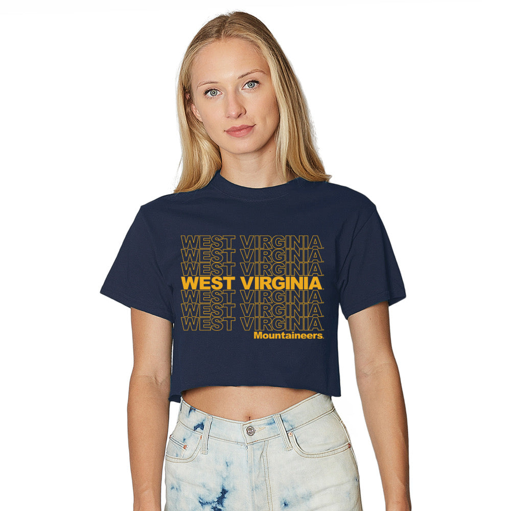 West Virginia Mountaineers Repeat Navy Tee