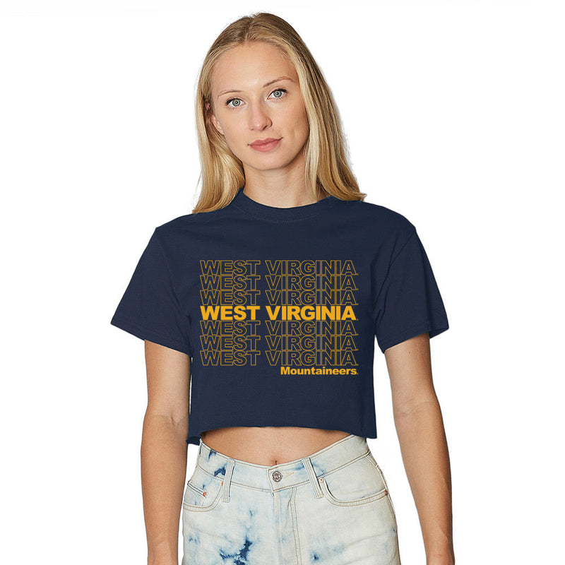 West Virginia Mountaineers Repeat Navy Tee
