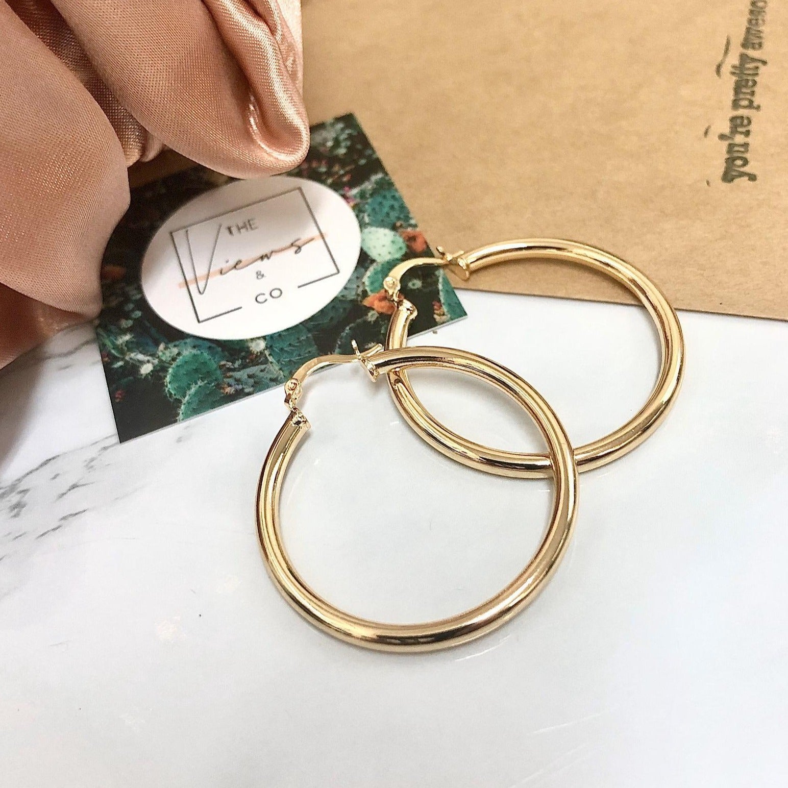 Views & Co. Miss Skinny Hoop Earrings
