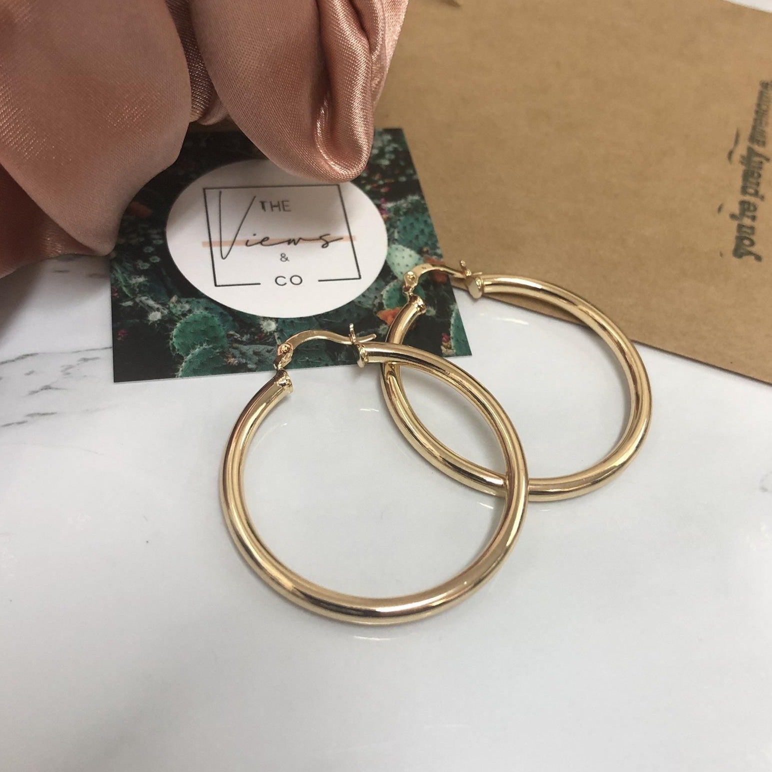 Views & Co. Miss Skinny Hoop Earrings